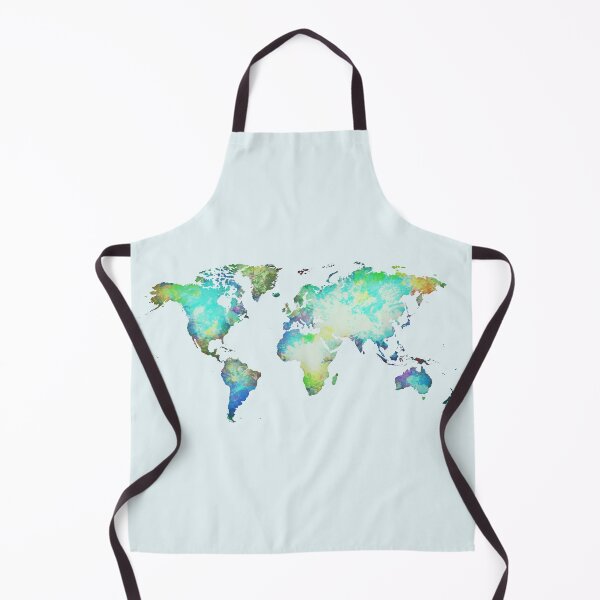 Item preview, World map silhouette with stain colours designed and sold by AlbertoRuiZ.