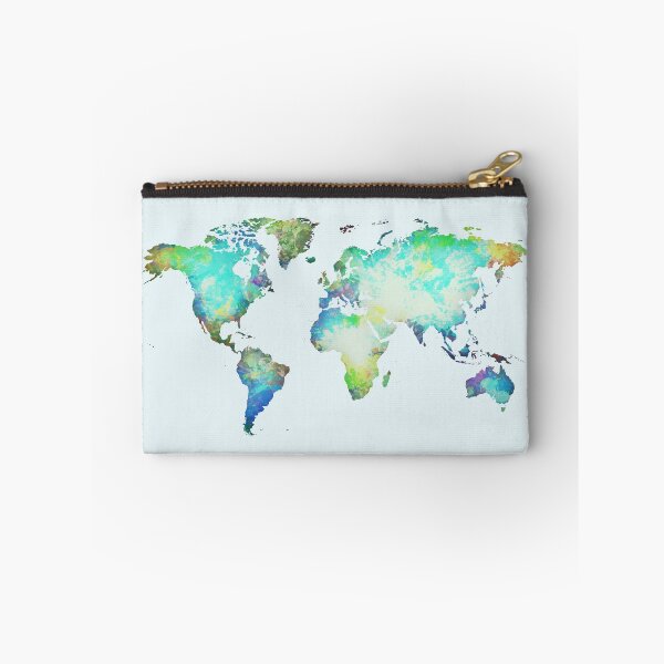 Item preview, World map silhouette with stain colours designed and sold by AlbertoRuiZ.