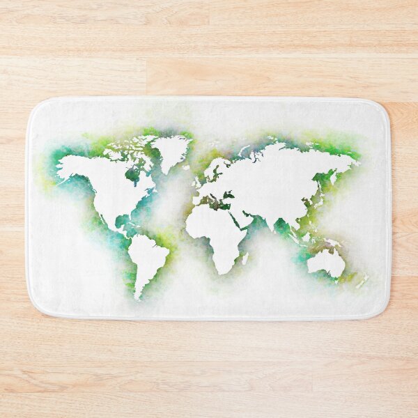 Item preview, World map green silhouette designed and sold by AlbertoRuiZ.