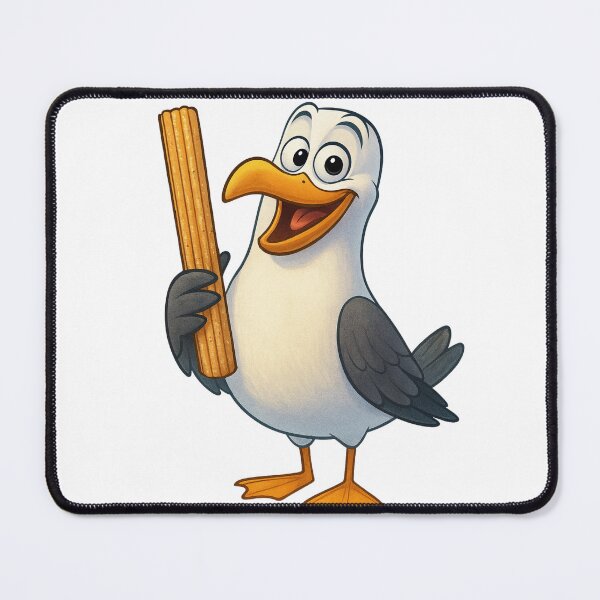 Item preview, Happy as a Seagull with a churro designed and sold by Interstellar Lotus .