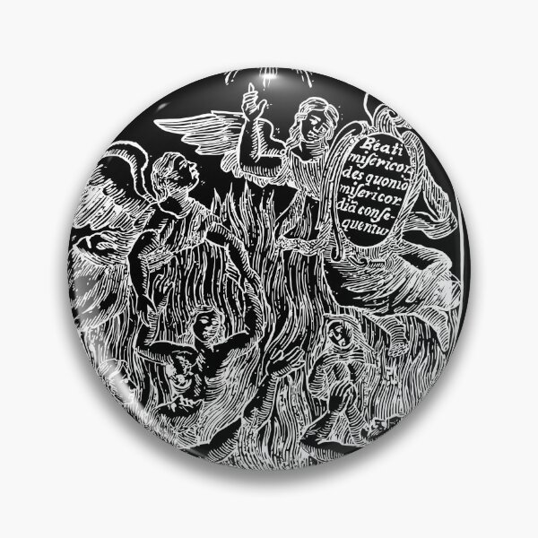 Item preview, Anime del purgatorio in white, Oval framed illustration designed and sold by ksillustrationart.