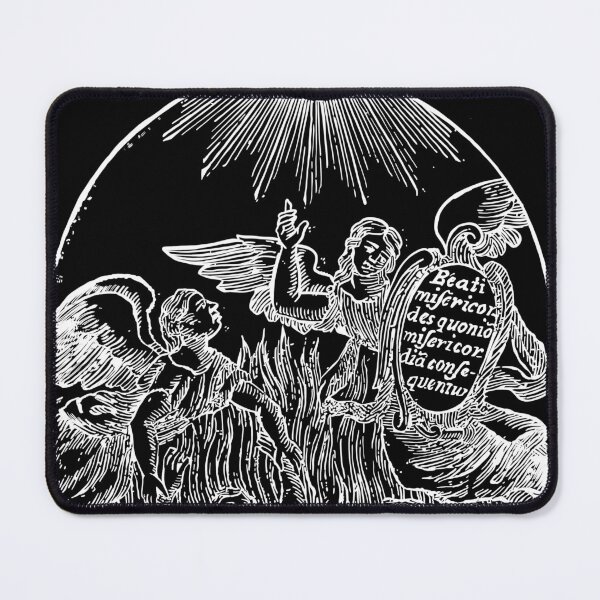 Item preview, Anime del purgatorio in white, Oval framed illustration designed and sold by ksillustrationart.