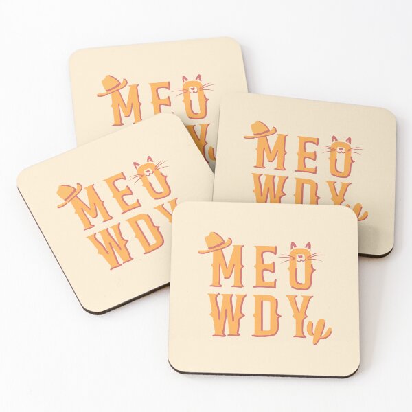 Item preview, Meowdy Typography designed and sold by nineFlorals.