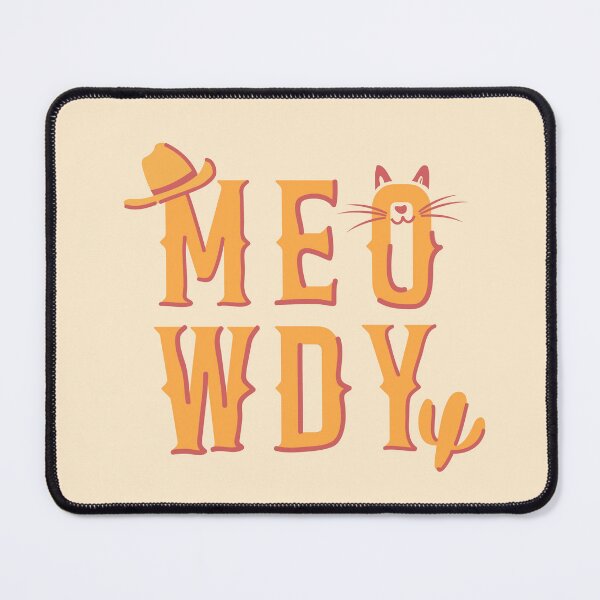 Item preview, Meowdy Typography designed and sold by nineFlorals.