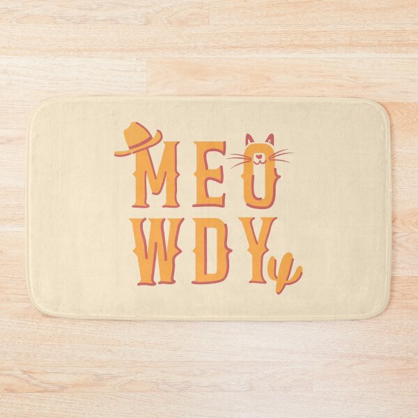 Item preview, Meowdy Typography designed and sold by nineFlorals.