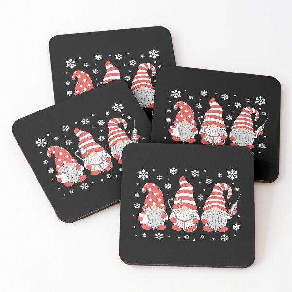 Item preview, Nurse Christmas Gnomes Cute Xmas Scrub Top For Nurses designed and sold by petrichorsworld.
