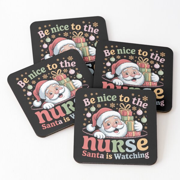 Item preview, Nurse Christmas Shirt Be Nice To The Nurse Santa Is Watching designed and sold by petrichorsworld.