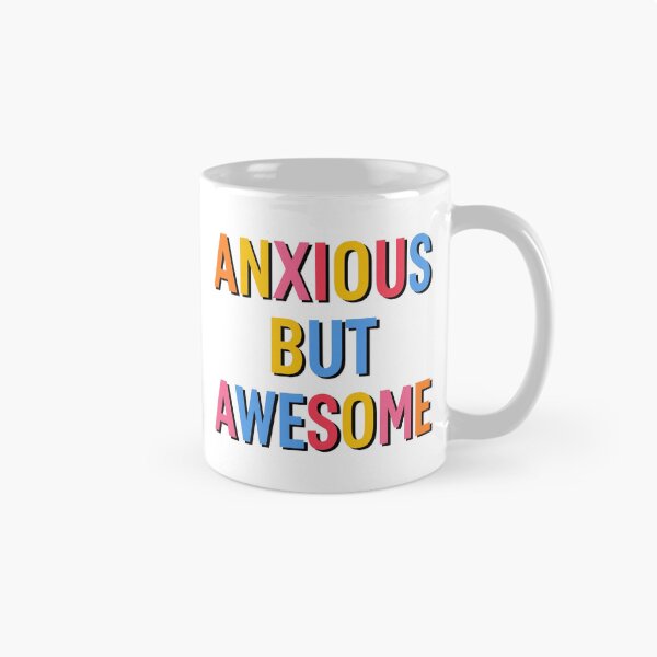 Item preview, Anxious But Awesome - Clean Colour Block Typography designed and sold by ZenPaths.