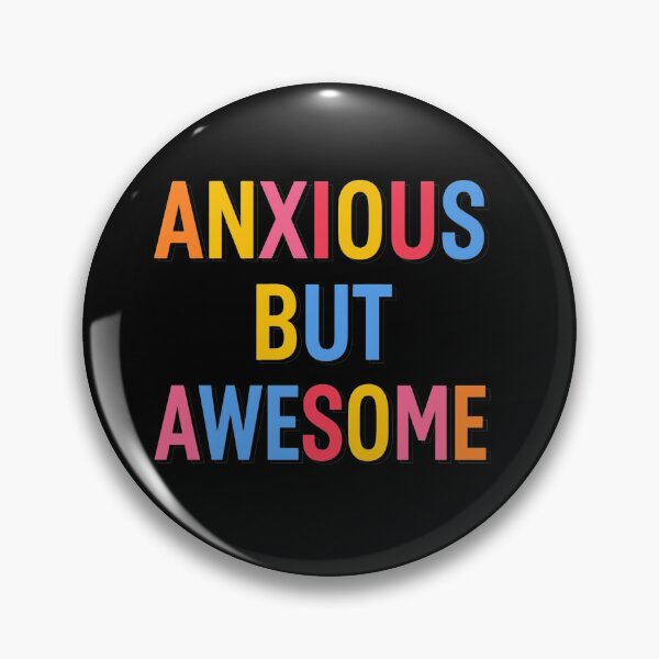 Item preview, Anxious But Awesome - Clean Colour Block Typography designed and sold by ZenPaths.