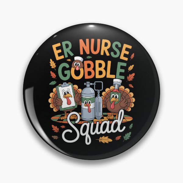 Item preview, Nurse Gobble Squad ER Nurse Turkey Lover Thanksgiving designed and sold by petrichorsworld.