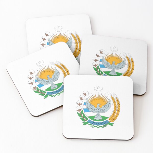 Item preview, Uzbekistan Emblem  — National Crest Design with Sun, Bird, Cotton, and Wheat designed and sold by VividOrganica.