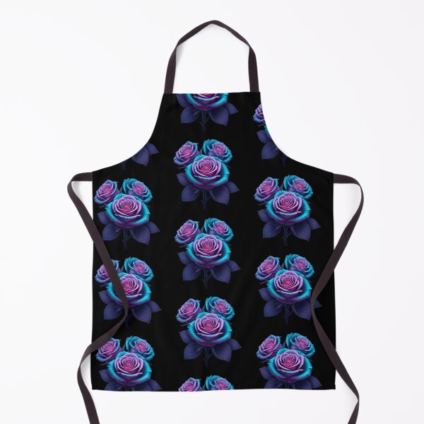 Item preview, Ethereal Violet Roses – Neon Glow and Supernatural Beauty designed and sold by PixelVibe782.