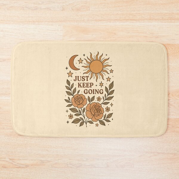 Item preview, Just keep going flower moon and sun art  designed and sold by BrownHorse90s.