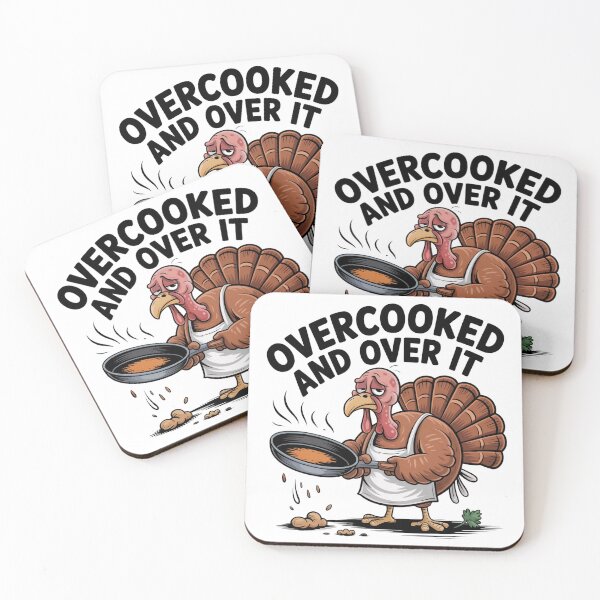Item preview, Overcooked and Over It Funny Thanksgiving Cooking Shirt designed and sold by WSPrintCrafter.