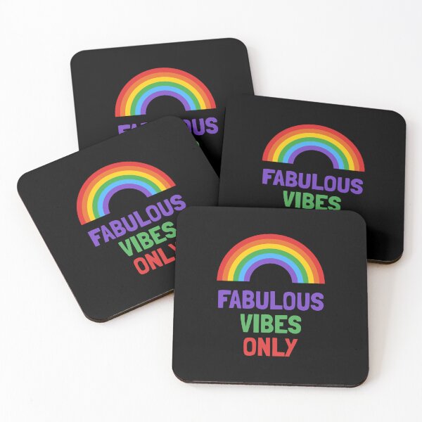 Item preview, Fabulous Vibes only LGBTQ pride gay pride with rainbow designed and sold by snowry.