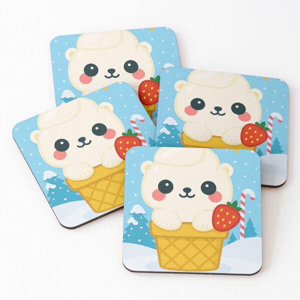 Item preview, Polar Bear Cone Delight designed and sold by Whiskers&Waffles.