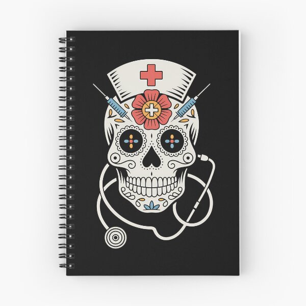 Item preview, Nurse Sugar Skull Stethoscope RN Medical Halloween designed and sold by petrichorsworld.