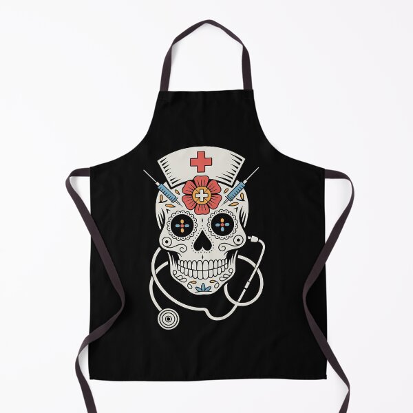 Item preview, Nurse Sugar Skull Stethoscope RN Medical Halloween designed and sold by petrichorsworld.