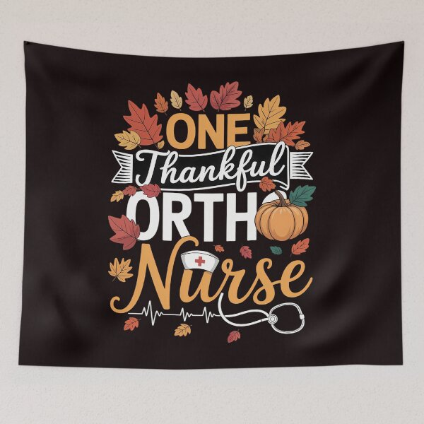 Item preview, Nurse Thanksgiving Day One Thankful Ortho Nurse Pumpkin designed and sold by petrichorsworld.