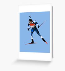 biathlon Greeting Card