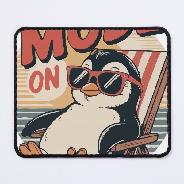 Item preview, Chill Mode Penguin T Shirt Design designed and sold by AL AMIN.