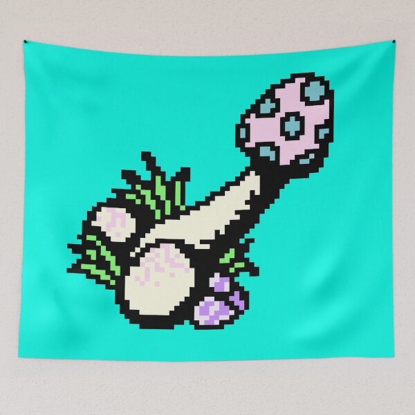 Item preview, Suspiciously Shaped Strange Shroom - Variant 3 (Spring Colors) designed and sold by Trilobutt's Pixel Butts.