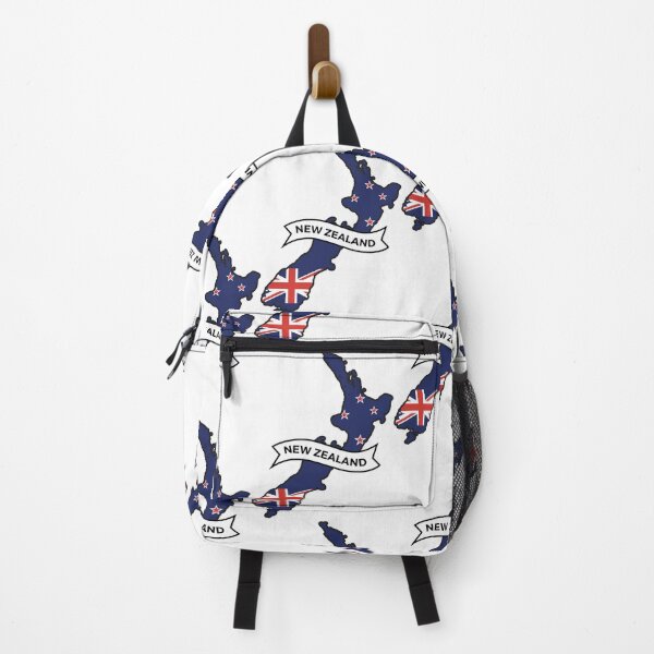 Item preview, New Zealand – Map with flag designed and sold by Wolagno.