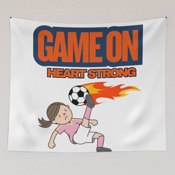 Item preview, Game On, Heart Strong designed and sold by Combat Skies.