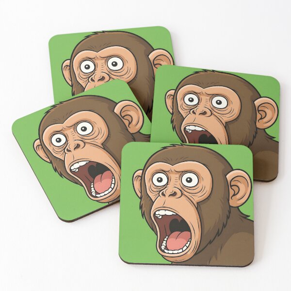 Item preview, A COLORFUL POP ART ANGRY MONKEY designed and sold by infinitearte.