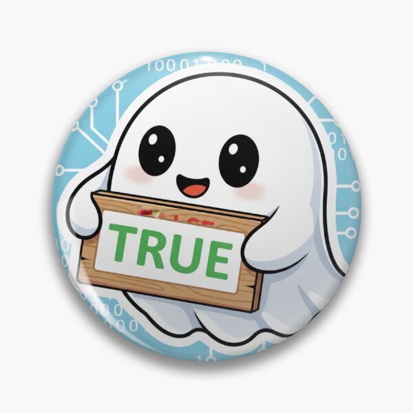 Item preview, Boolean True Cute Halloween Ghost designed and sold by Liana-0220.