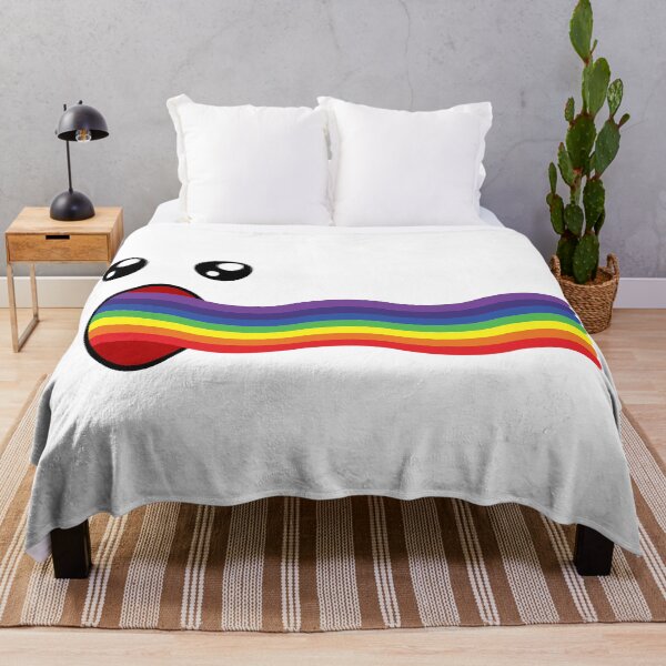Item preview, Cute kawaii blowing rainbow face designed and sold by BlushyPrint.