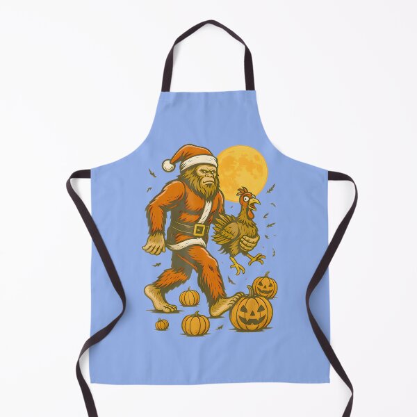 Item preview, Funny Bigfoot In A Santa Suit Carrying A Turkey Halloween Png By Merch, Limited Edition, Perfect Gi designed and sold by HALEYBEVERLY.
