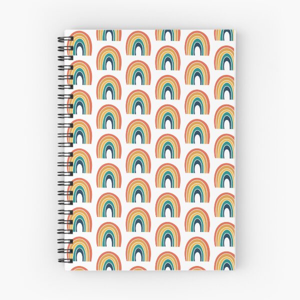 Item preview, Minimalist Retro Repeating Rainbow designed and sold by plushtiger.