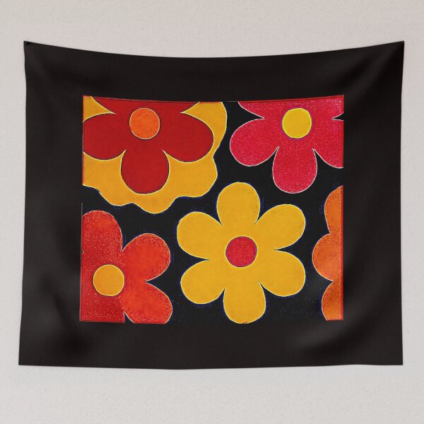 Item preview, Pop Art retrô Flowers designed and sold by Helios Be. Lavsh.