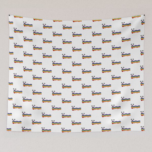 Item preview, Cute kawaii blowing rainbow face pattern designed and sold by BlushyPrint.