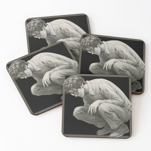 Item preview, Contemplation in Shadows – Realistic Grayscale Portrait designed and sold by Psycho-Crazy.