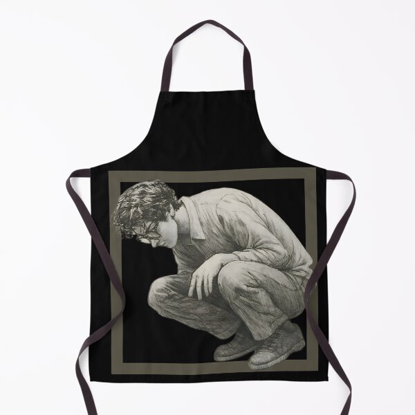 Item preview, Contemplation in Shadows – Realistic Grayscale Portrait designed and sold by Psycho-Crazy.