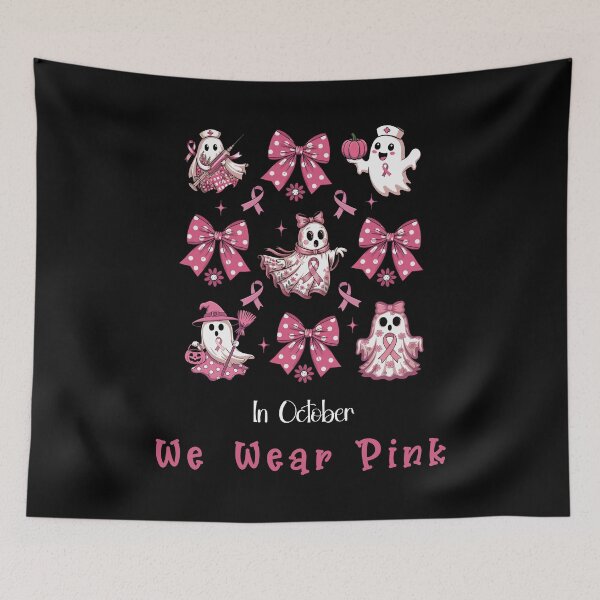 Item preview, In October We Wear Pink Nurse Ghost Halloween 2025 designed and sold by WonderMix.