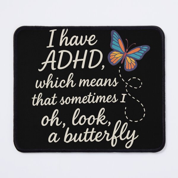 Item preview, ADHD Chaos Butterfly – Funny Distracted Quote Shirt designed and sold by BuyByButterfly.