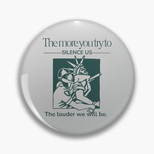 Item preview, The more you try to silence us, the louder we will be.  designed and sold by leftyshirts.
