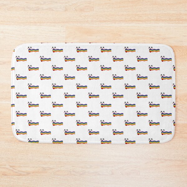 Item preview, Cute kawaii blushing blowing rainbow face pattern designed and sold by BlushyPrint.