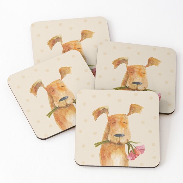 Item preview, Dog with flowers designed and sold by Julia Snaigala.