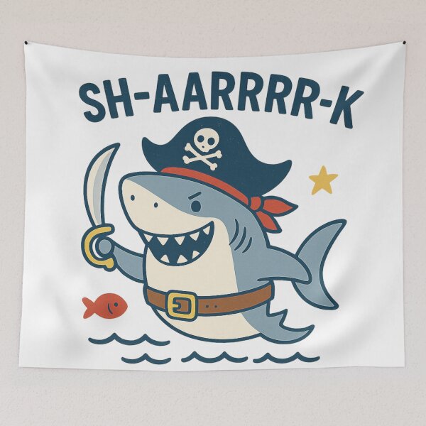 Item preview, Pirate Shark "SH-AARRRR-K" designed and sold by mrf2thed.