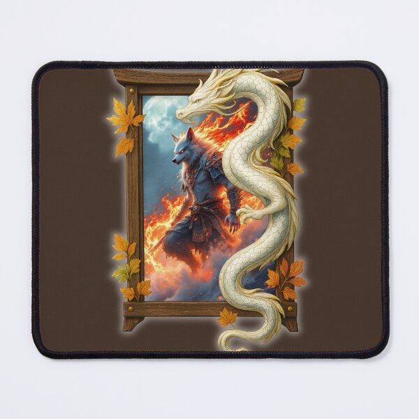 Item preview, The Dragon and The Burning Wolf designed and sold by CamillaCreation.