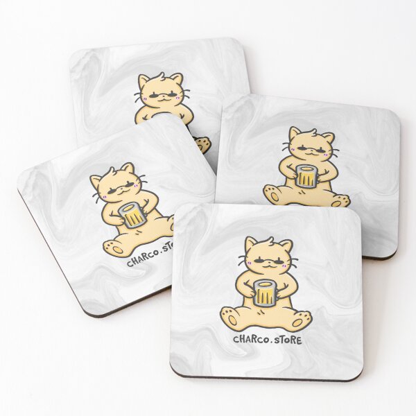 Item preview, Lovely Things | Chill Cat – Kawaii Beer Lover Design designed and sold by Charco.Store – Bold Expressive Graphics & Alt Streetwear Art.