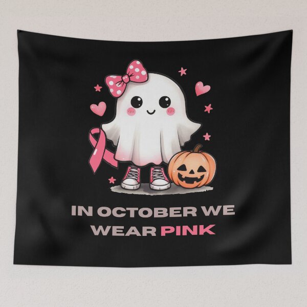 Item preview, In October We Wear Pink Nurse Ghost Halloween 2025 designed and sold by WonderMix.