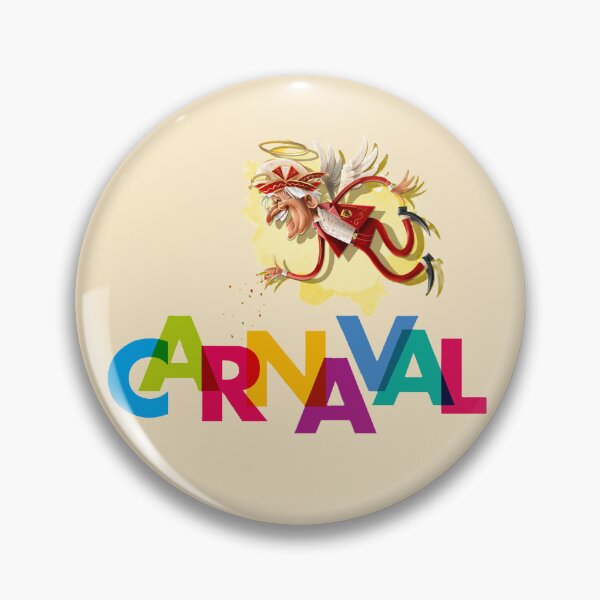 Item preview, De Keizer van Carnaval - Colorful Carnival Festival Illustration With Cartoon Angel Of Kamiel And Bold Multicolor Letters designed and sold by CreativeWorld96.