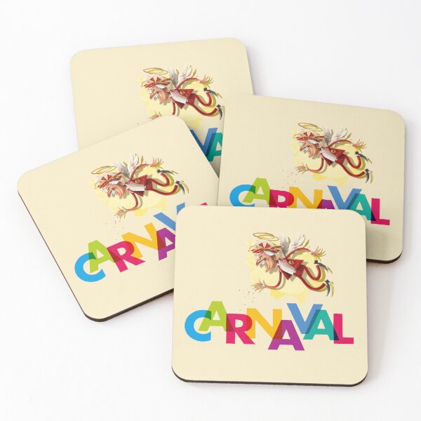 Item preview, De Keizer van Carnaval - Colorful Carnival Festival Illustration With Cartoon Angel Of Kamiel And Bold Multicolor Letters designed and sold by CreativeWorld96.