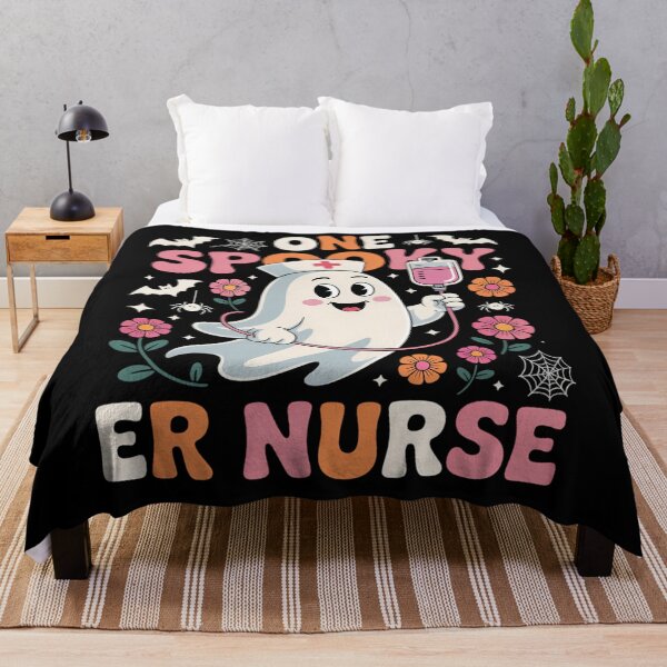Item preview, One Spooky ER Nurse Halloween Emergency Department Nurse designed and sold by PeteHomenick.
