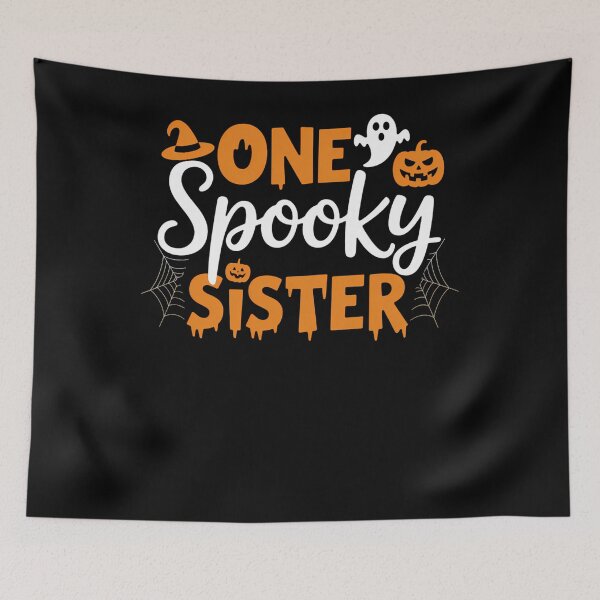Item preview, One Spooky Sister Ghost Halloween Costume Spooky Season Girl designed and sold by PeteHomenick.